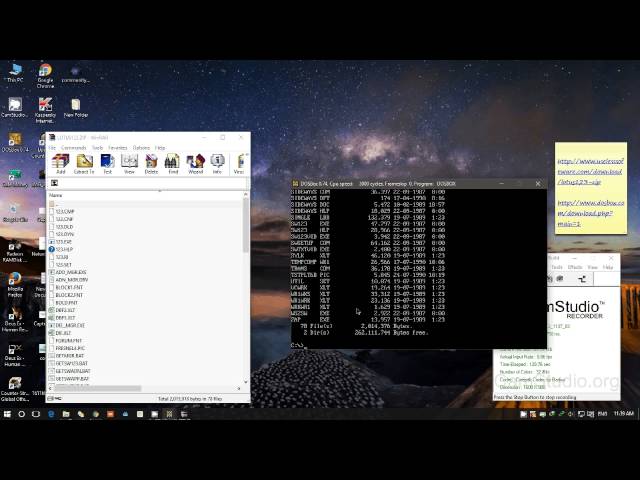 LOTUS 123 IN 2016 Windows 10 64bit Via DOSBOX