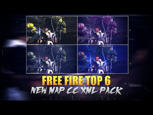 FREE FIRE TOP 6 NEW MAP CC🍂 XML PACK⬇️ (cc+xml) #ffcc #freefireclips #ccxml #mapcc #alightmotion #ff