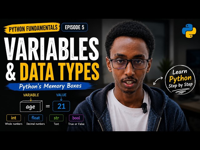 Python Variables & Data Types በአማረኛ | Python Fundamentals