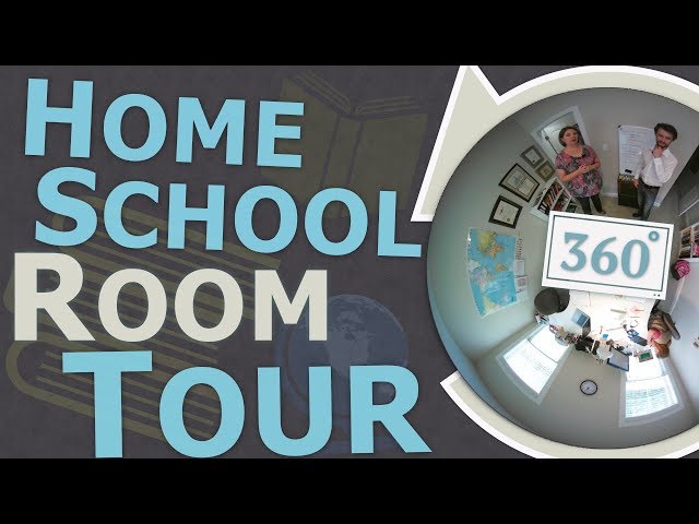 Shared Office, Mom/6th Grader | 360 Homeschool Room Tour