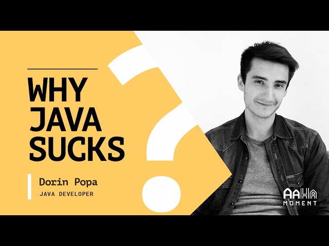 Why Java Sucks? AaHa Inc interview with Dorin Popa