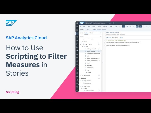 How to Use Scripting to Filter Measures in Stories (4 of 5): SAP Analytics Cloud