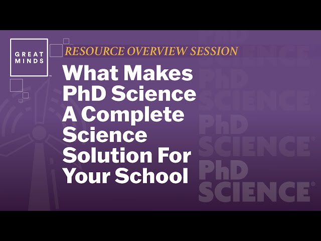 How Science Knowledge Builds Within and Across Grade Levels Webinar