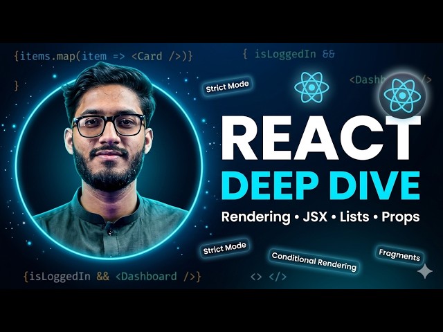 React Deep Dive 🔥 Rendering, JSX, Strict Mode, Lists & Conditional Rendering Explained
