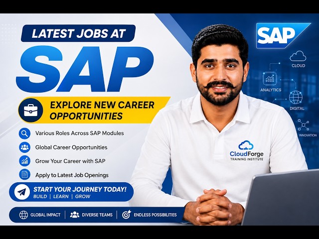 SAP Job Openings 2026 | Latest SAP Jobs | Apply Now | CloudForge Training Institute #aws #java #sap