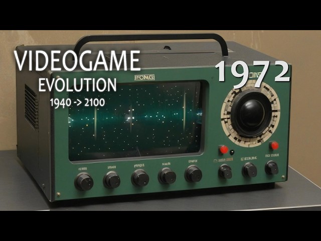 The evolution of the VIDEOGAMES across the times illustrated by AI (4k video)