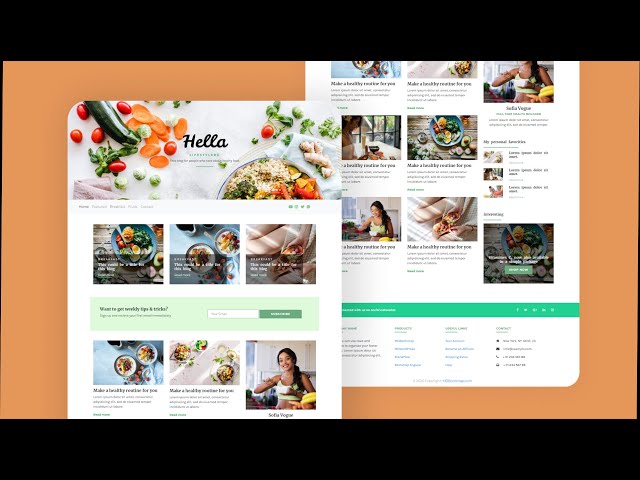 Create Responsive Website Using Bootstrap/HTML/CSS | Responsive Blog Website Design