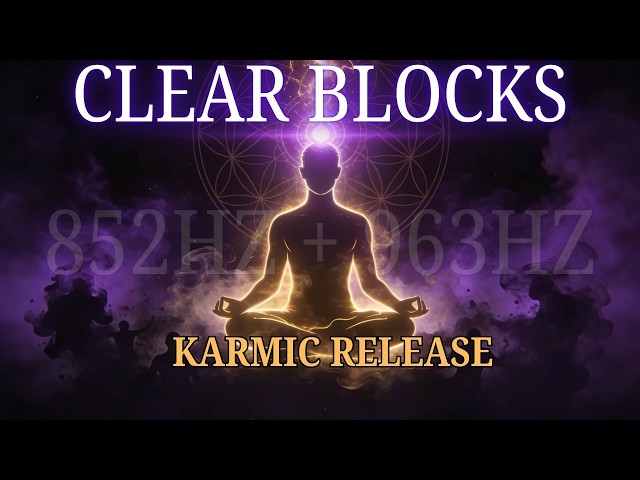 🔴 852Hz + 963Hz SHADOW WORK Clear Subconscious Blocks & Karmic Energy 8 Hours LIVE VOL. 2 TOP