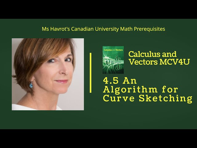 Calculus 4.5 An Algorithm for Curve Sketching