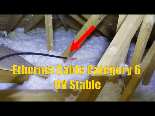 In the Attic - Running Ethernet Cable