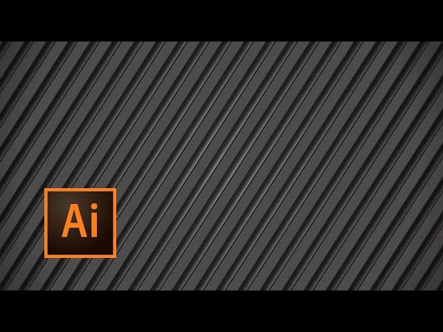 Illustrator Tutorial | How to Create a Black Striped Background