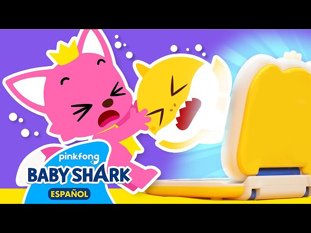 💻 Tiburón Bebé Está Atrapado en la Computadora | Cuentos Infantiles | Baby Shark en español
