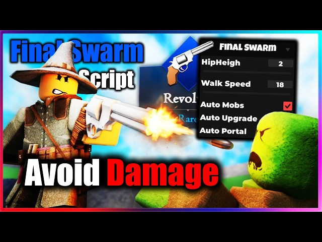 ⚔️ Final Swarm Script - Avoid Damage, Auto Mobs, Upgrade