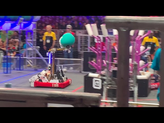 FRC 118 Robonauts Clean Robot Video - FRC Worlds Einstein M6