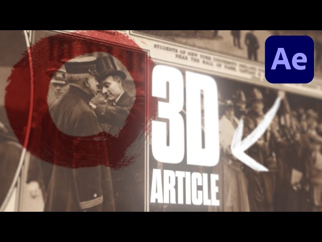 Popular 3D Article Animation - After Effects Tutorial