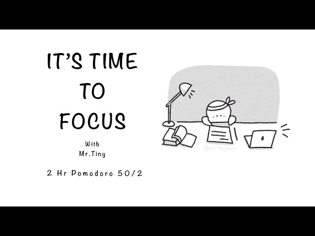 2-HOUR STUDY WITH ME | Pomodoro timer 2x50 | Study & Work | Deep Focus | Lofi ☕