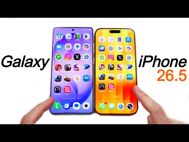 Galaxy S26 Ultra vs iPhone 17 Pro Max Speed Test iOS 26.5