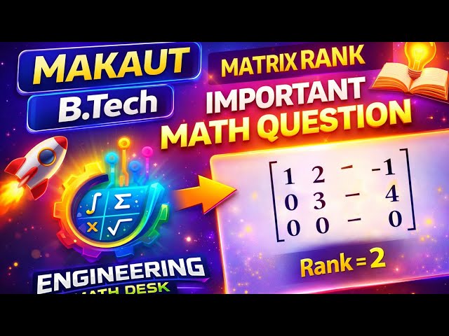 Matrix Rank Math Question 