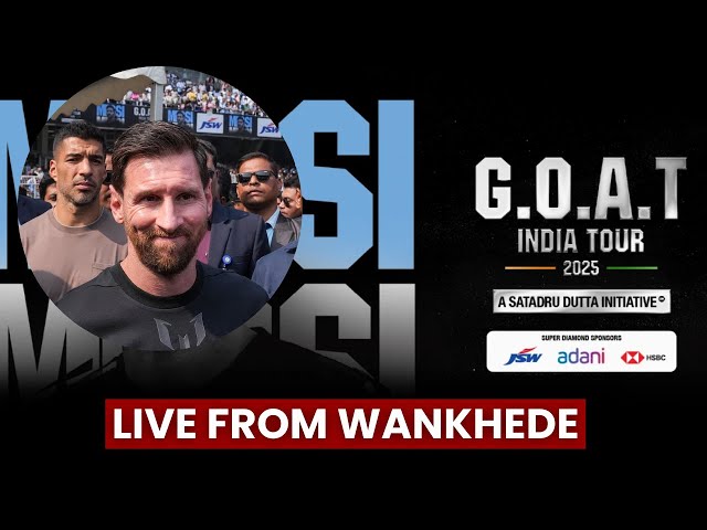 Wankhede Stadium LIVE | Leo Messi Goat India Tour Livestream | Messi In Mumbai LIVE