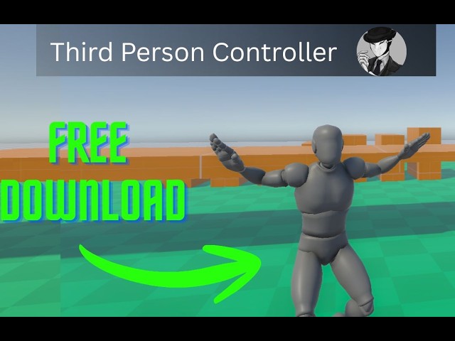 FREE Third person player controller for unity (with animations and camera setup)