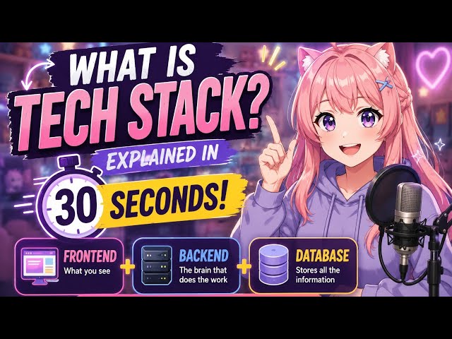What is a Tech Stack? Explained in 30 Seconds! 🚀#techstack #webdevelopment #coding #programming 
