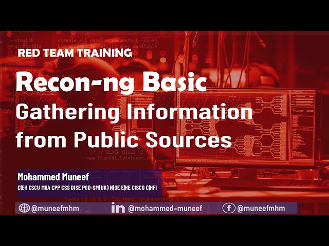 Basic Recon-ng || Sinhala Medium