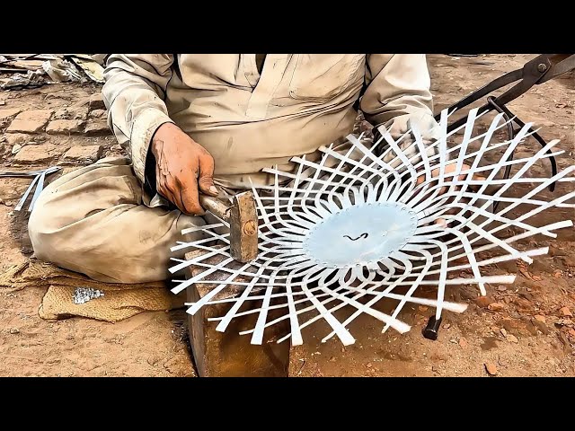 Amazing Handmade Steel Fruit Basket Making Process | Skilled Metal Craftsman at Work 