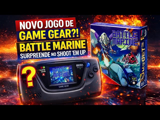 Novo Jogo de Game Gear?! Battle Marine Surpreende no Shoot ’em Up #GameGear #retrogaming