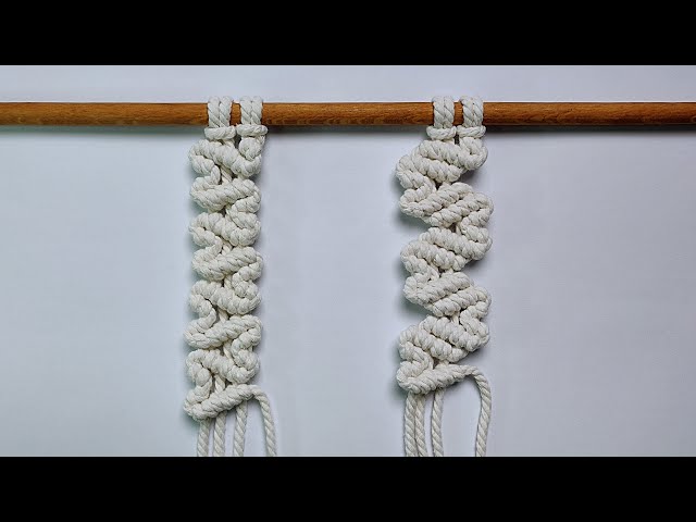 How to Make a Macrame Pattern | Wavy Heart Pattern | Macrame Tutorial