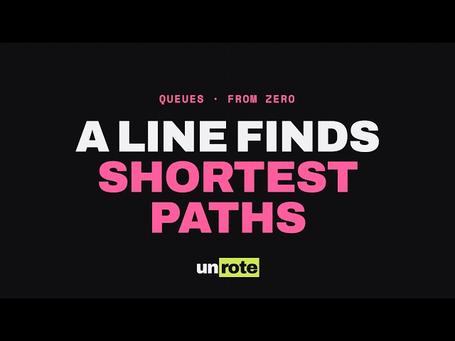 Queues Explained From Zero: The Structure Behind Shortest Paths