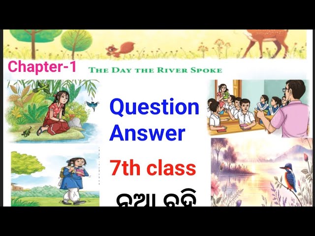  Jasmine# The Day The River Spoke#Question answer#class-7th#odia medium#chapter-1#New book
