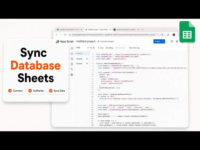 How to Connect Supabase to Google Sheets Setup Walkthrough