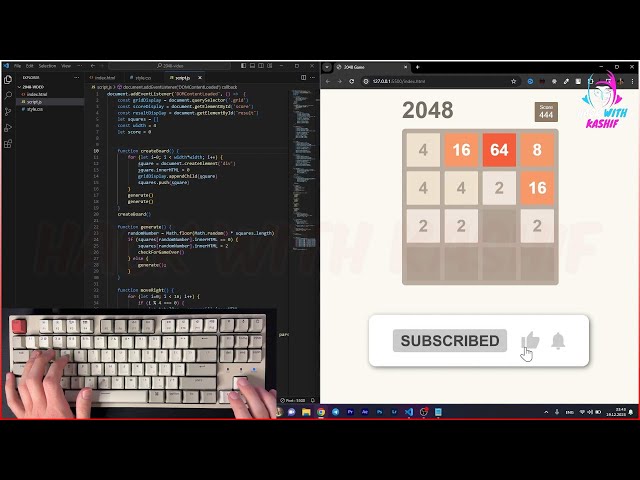 Coding the 2048 Game | Full Tutorial | #codeexplorers #codelikeapro #codemastery #codewithkashif