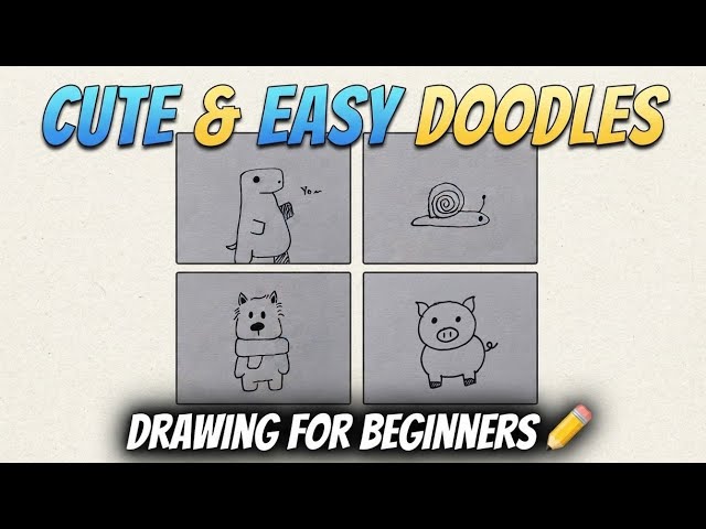 🎨✨ Fun Doodles in a Video | Easy & Creative Drawing Ideas ✏️ #Doodle #SatisfyingArt #Drawing