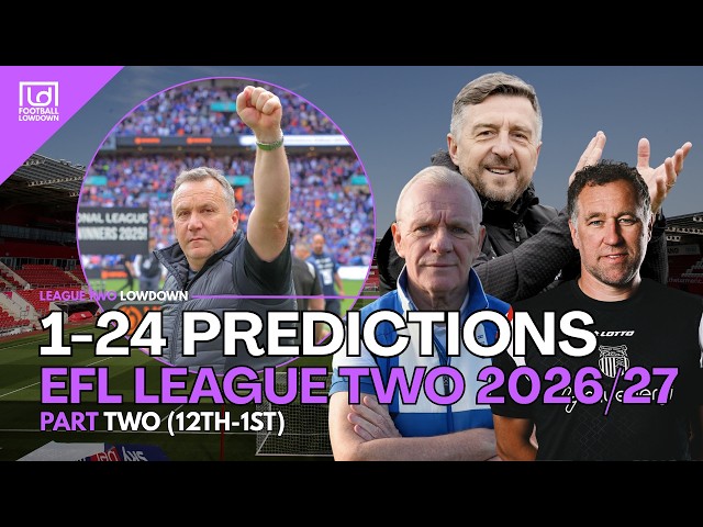 So We PREDICTED The 2026/27 League Two Table… Part Two (12th-1st)