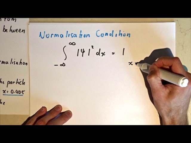Normalisation Condition - Question 1(a)