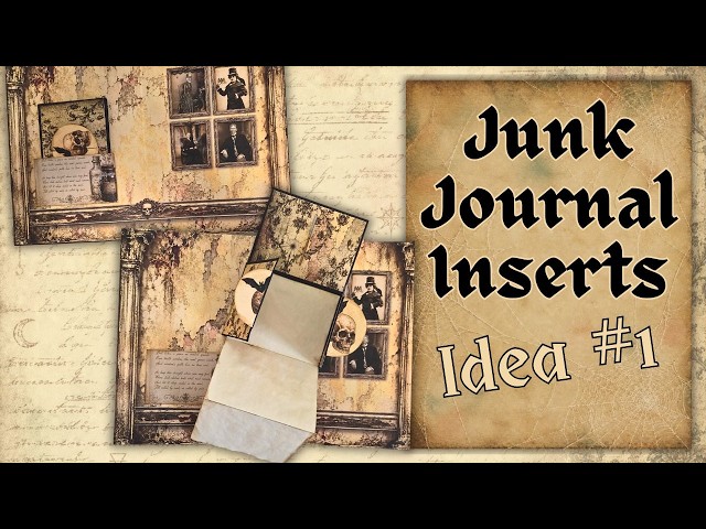 Junk Journal Inserts with Hidden Surprises l Easy Junk Journal Tutorial l Journal Insert Ideas
