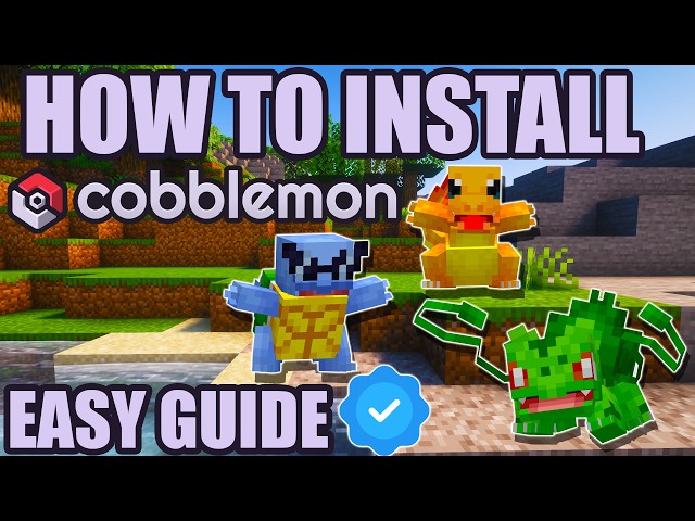 HOW TO INSTALL COBBLEMON *EASY GUIDE* | Minecraft POKEMON Mod 1.7.3