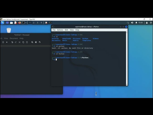 How to use python on kali linux