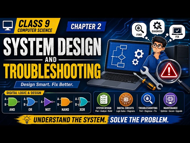 System Design & Troubleshooting | Complete Explanation - Class 9 Computer Science Chapter 2