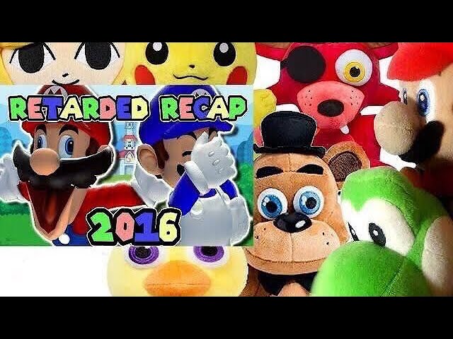 SM64: RETARDED RECAP 2016 Mario And Freddy's Reaction (Guests:Foxy,Chica,Pikachu,Link & Yoshi)