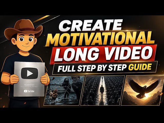 💰 How to Create Motivational AI Videos for YouTube | Full Tutorial 2026 🎬