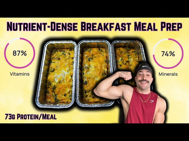 Nutrient-Dense, High-Protein Breakfast Meal Prep (87% of Daily Vitamins)