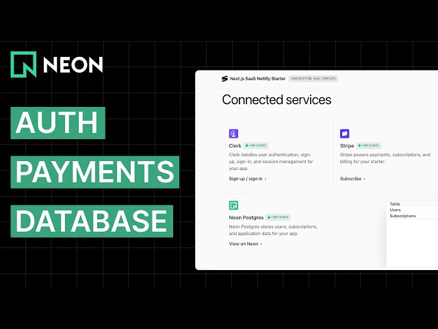 Build a Full-Stack SaaS App in Seconds (Stripe + Neon)