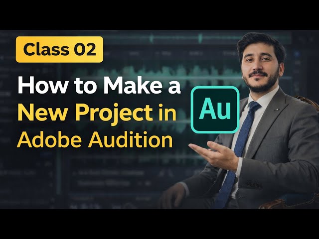 How to Create a New Project in Adobe Audition | Beginner Tutorial.