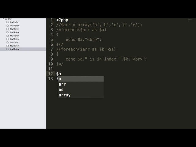 PHP - Day 19 - Associative array and foreach loop