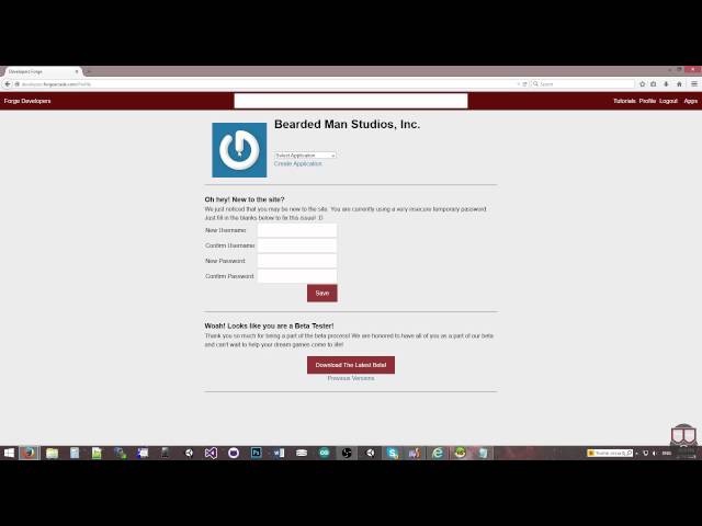 Logging in to Forge Developer Portal