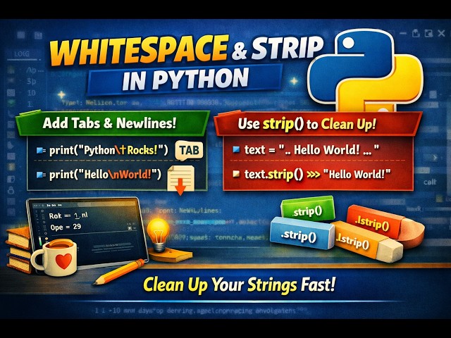 Whitespace and Strip in Python (\t,\n)