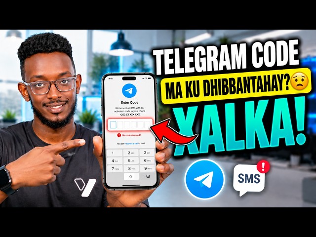 Telegram SMS Code Ma Kuu Soo Dhici Waayay? 😳 Sida Loo Xaliyo (Waliba FREE 100%)