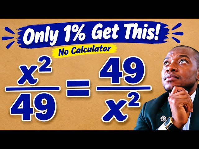 Only 1% Got This Math Olympiad Problem | Can you solve this?